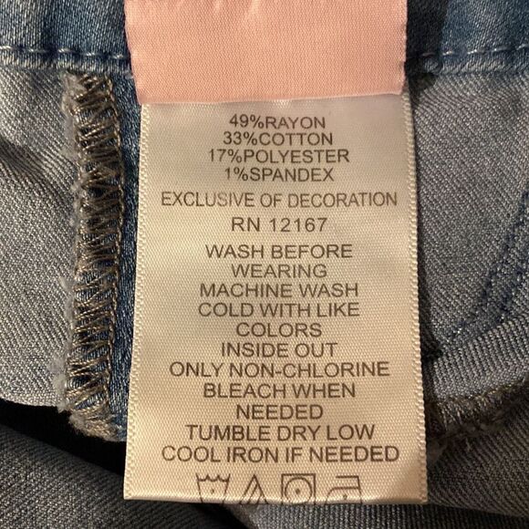 Laurie Felt Los Angeles Silky Flare Stretch Technology pull on light denim 28 - Picture 10 of 11